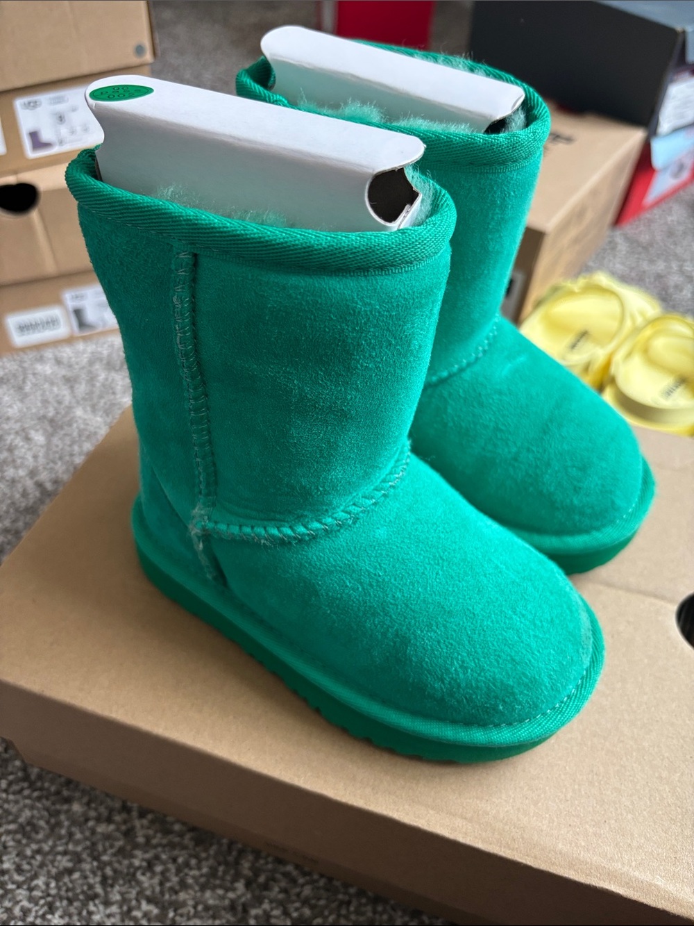 Classic UGG Kids Green Classic Short Boots